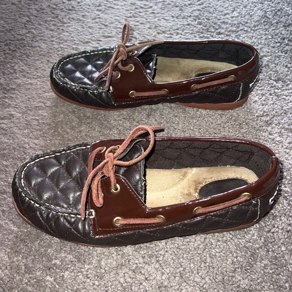 Bass Quilted Loafers Moccasins Shoes Slip On Flats - Picture 6 of 6